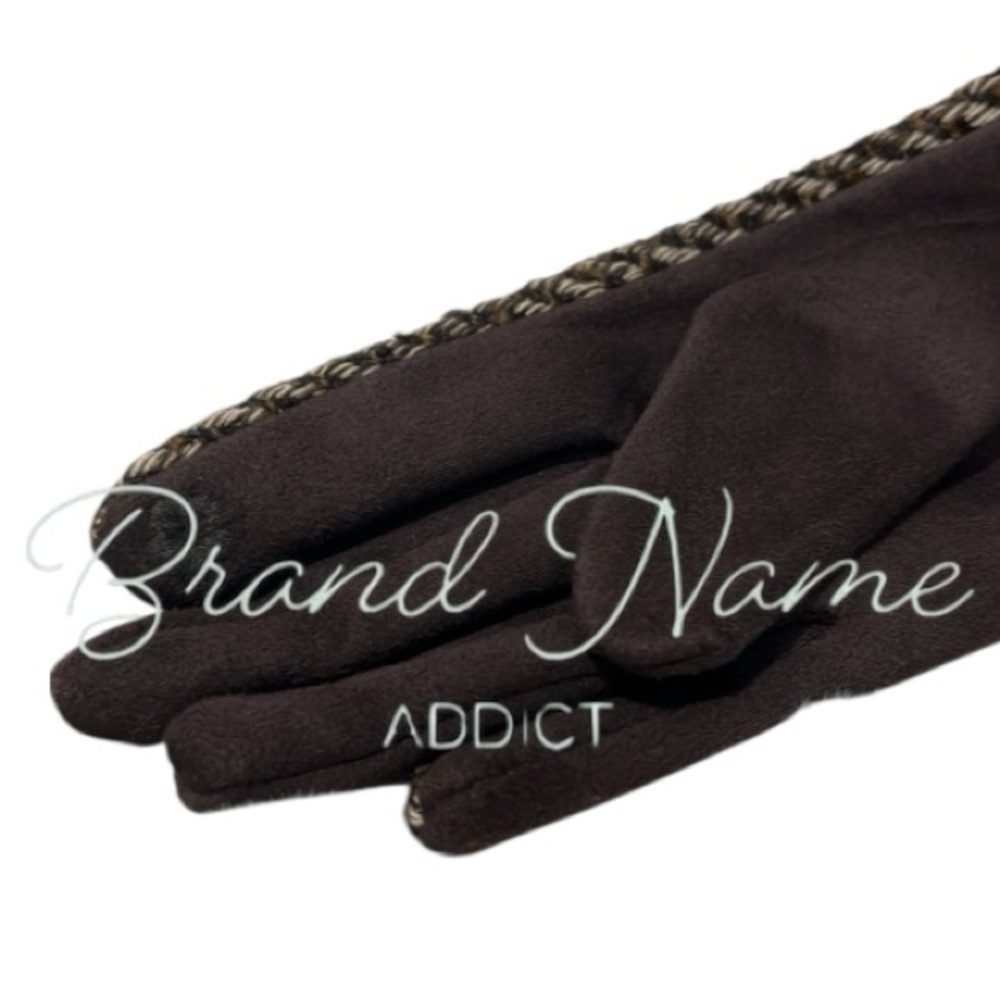 PRICE IS FIRM - London Fog Collection Faux Fur Designer Glove Set - Picture 4 of 5
